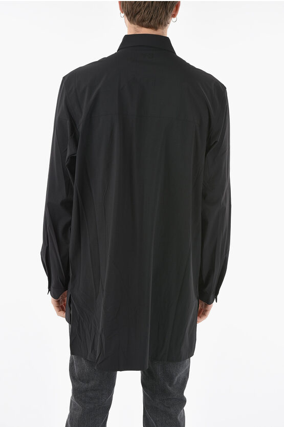 Y-3 ジップシャツ Adidas Y-3 YOHJI YAMAMOTO Full Zip Longline Shirt men - Glamood Outlet