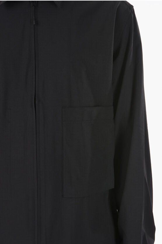 Adidas Y-3 YOHJI YAMAMOTO Full Zip Longline Shirt men - Glamood Outlet