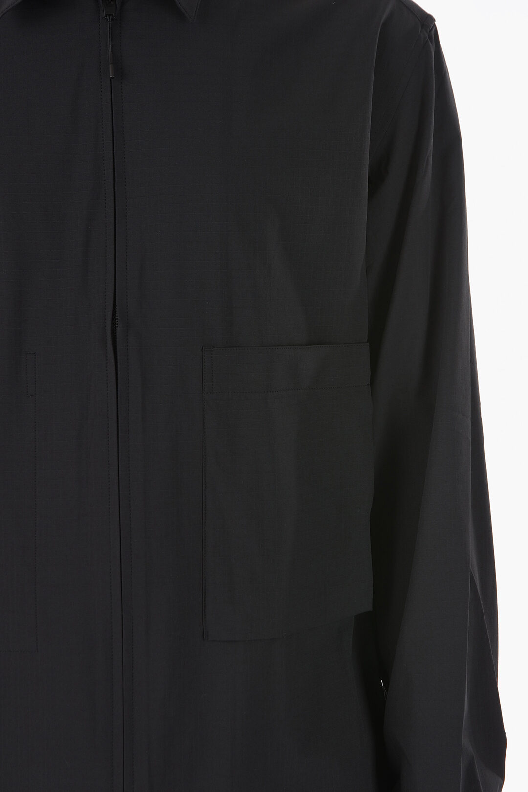 Y-3 YOHJI YAMAMOTO Full Zip Longline Shirt