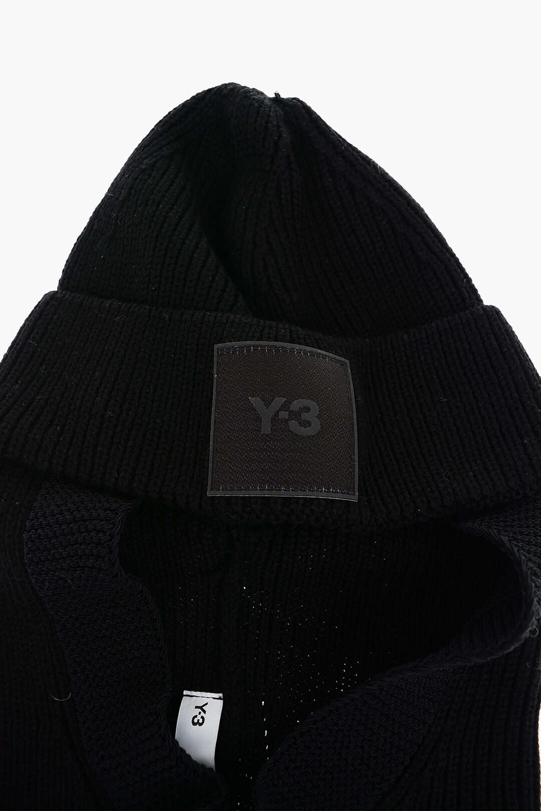 Y-3 YOHJI YAMAMOTO Merino Wool Ribbed Balaclava