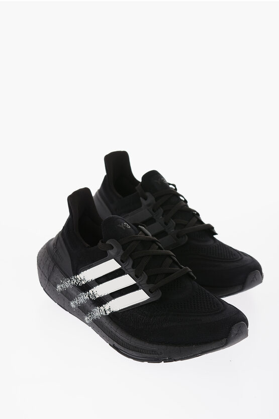 Adidas Originals Y-3 Yuhji Yamamoto Mesh Ultraboost Light Low-top Sneakers In Black