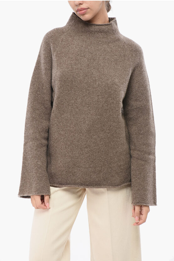 Filippa K Yak Wool Turtleneck Sweater In Brown