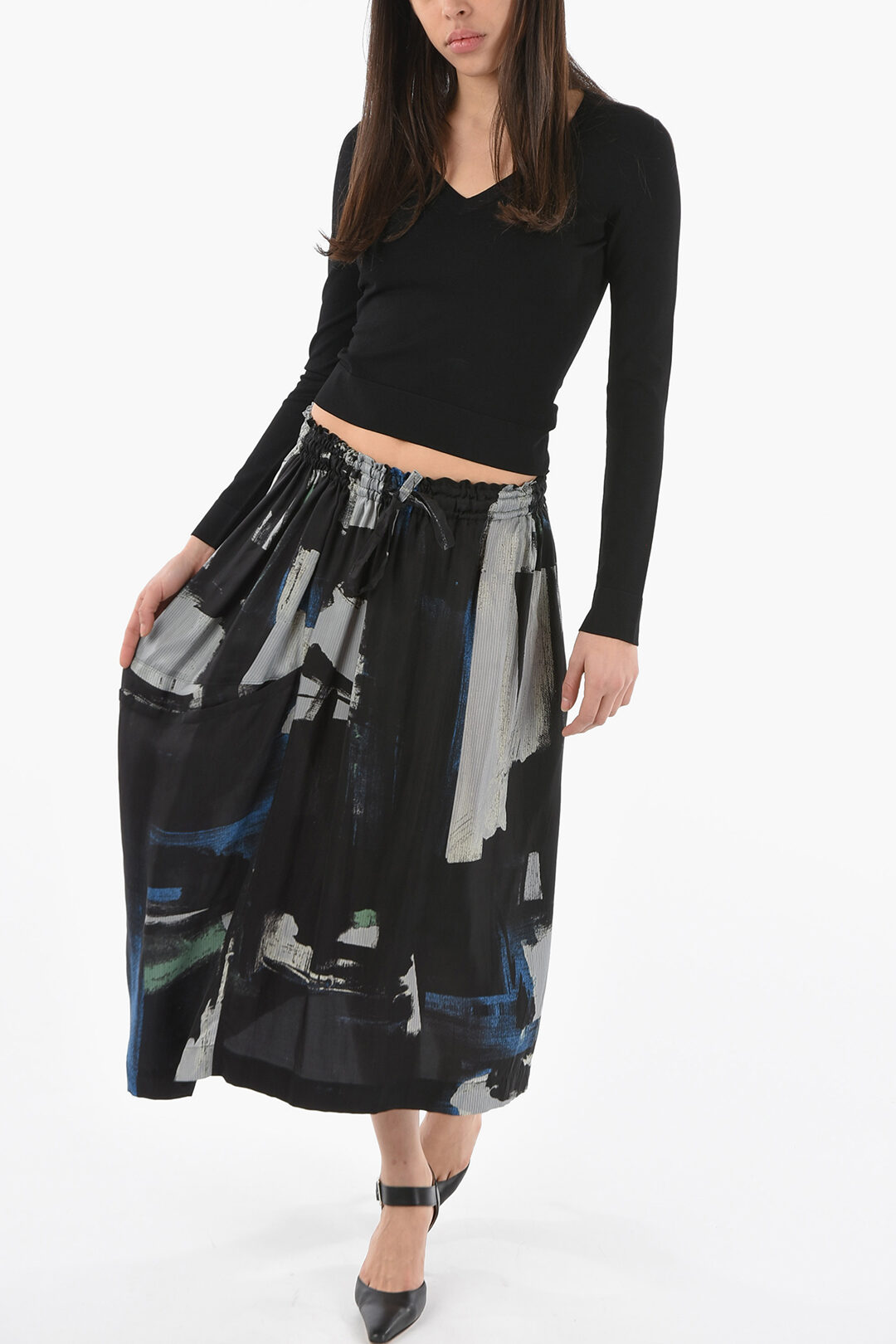 Y's　SKIRT y's yohji yamamoto wide skirt
