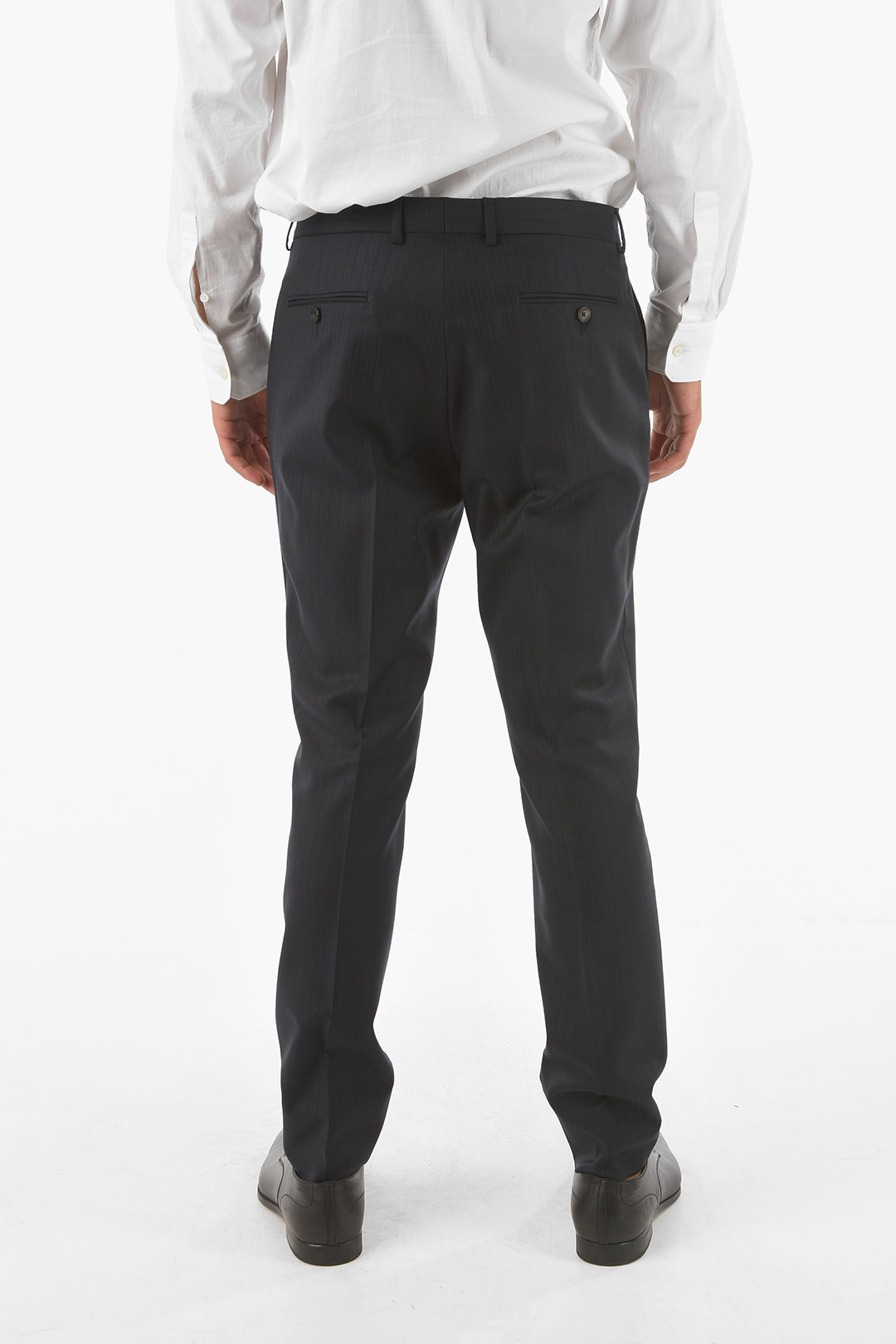 Ermenegildo Zegna Z ZEGNA 2 Buttons Pinstriped Wool Blazer