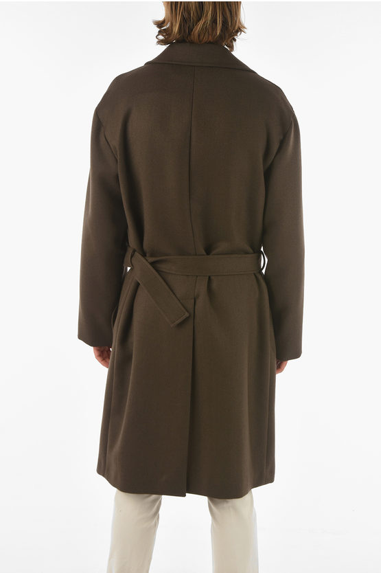 Ermenegildo Zegna Z ZEGNA Belted Twill Wool Coat men