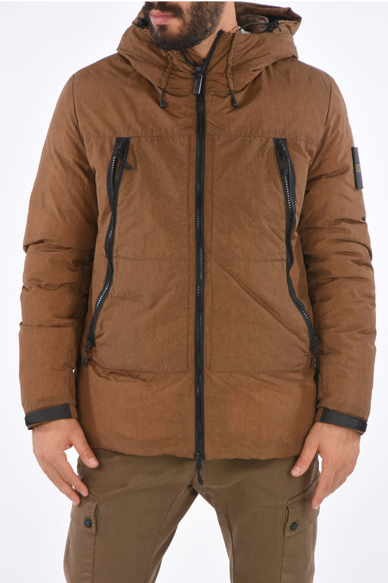 Outhere Zip closure Down Jacket with hood herren Glamood Outlet