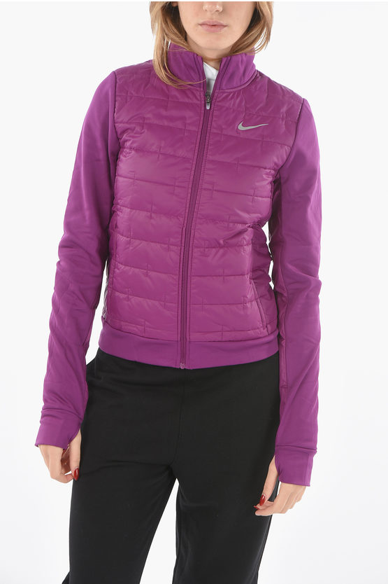 Nike Zip Closure Lightwear Running Jacket In Purple