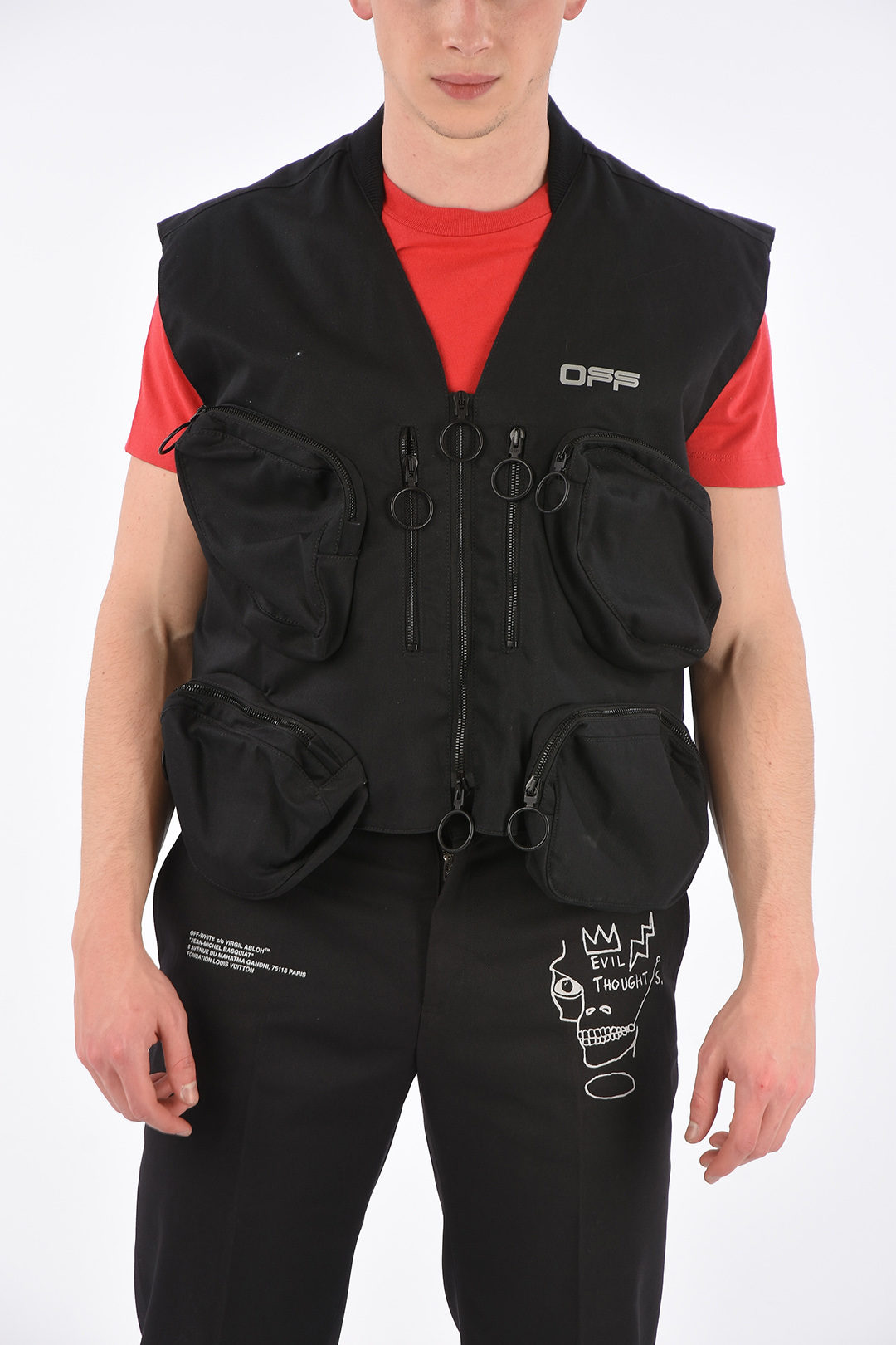Off-White Zip closure Tactical Vest men - Glamood Outlet