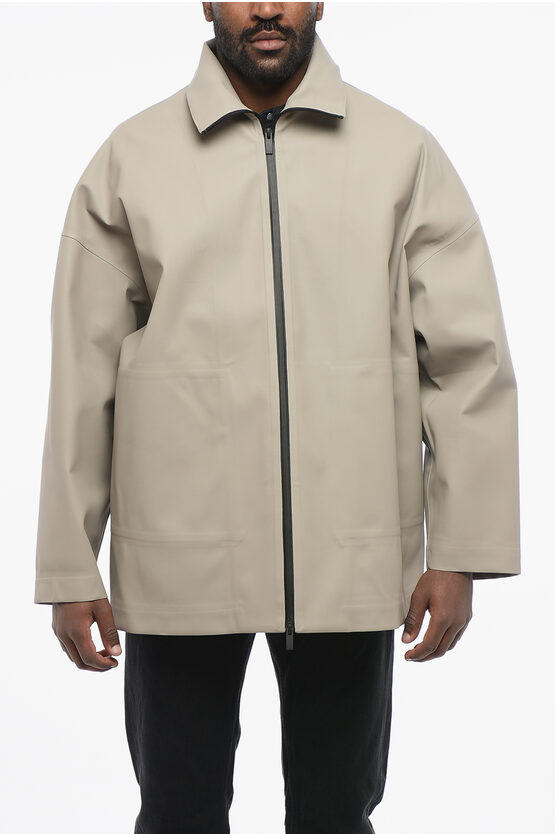 Fear Of God Zip-up Monochrome Nylon Windbreaker