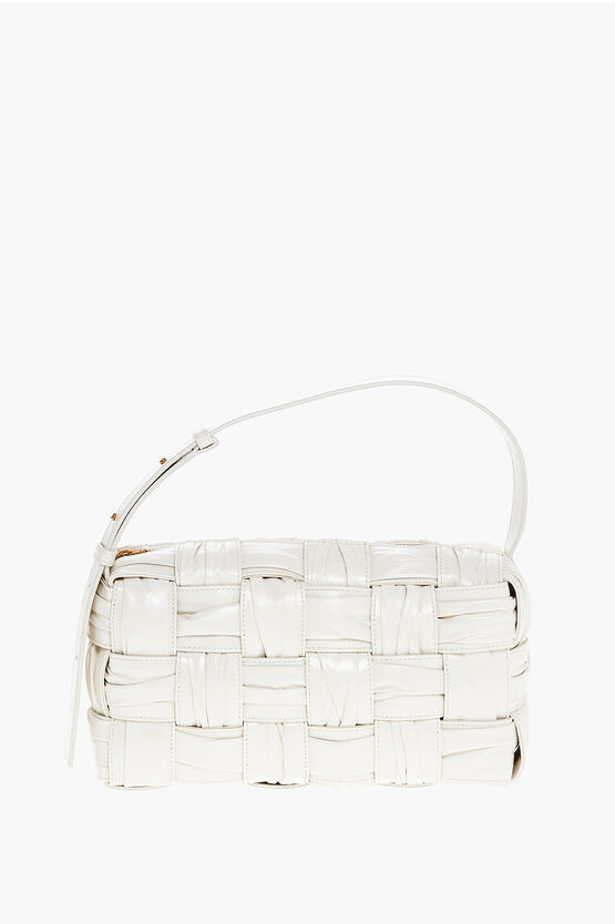 Bottega Veneta Zipped Closure Intreccio Plissè Shoulder Bag