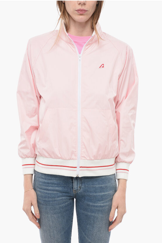 Shop Autry Zipped Closure Solid Color Tennis Academy Bomber