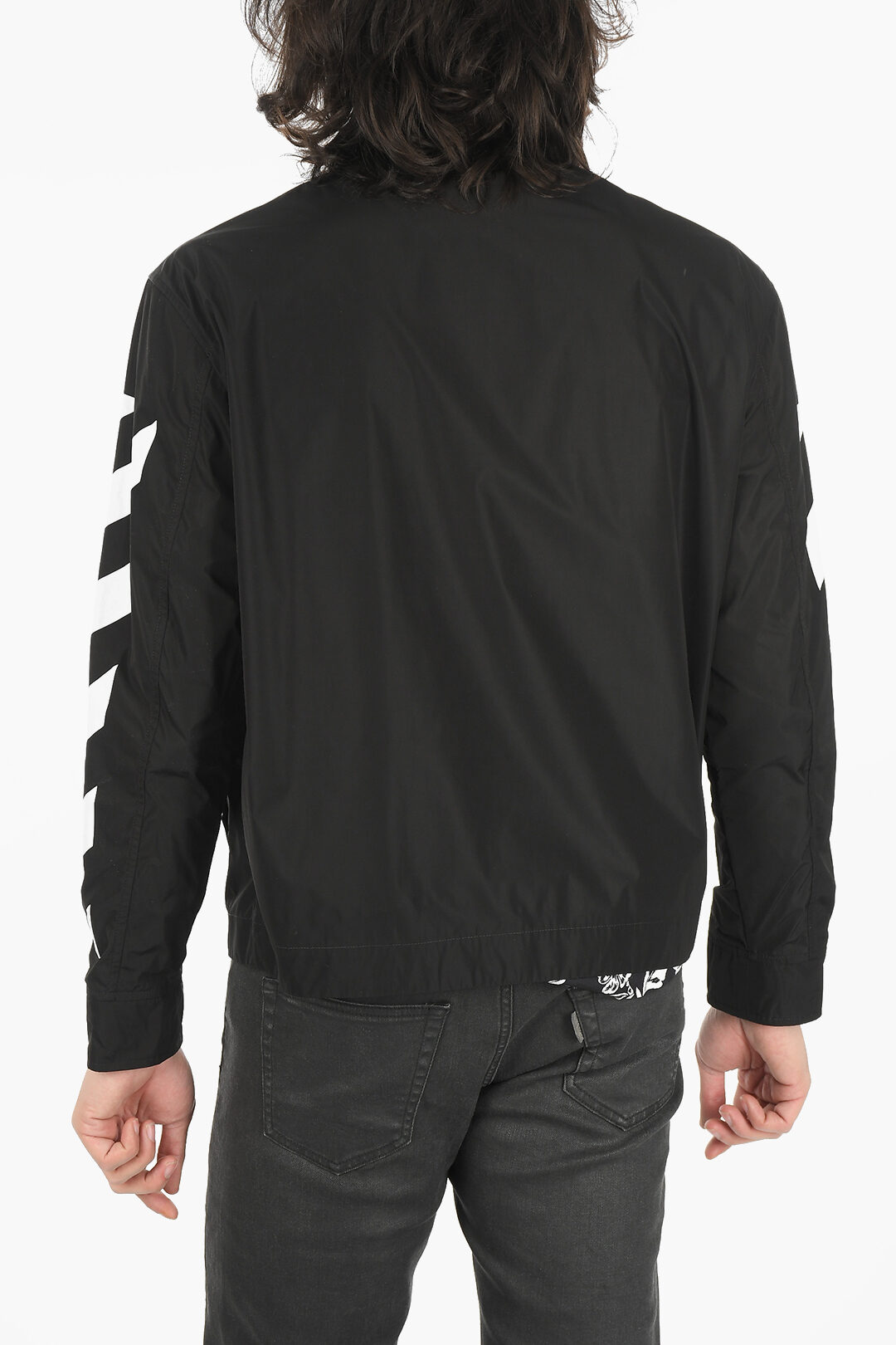 Off-White Zipped DIAG TAB Nylon Windbreaker men - Glamood Outlet