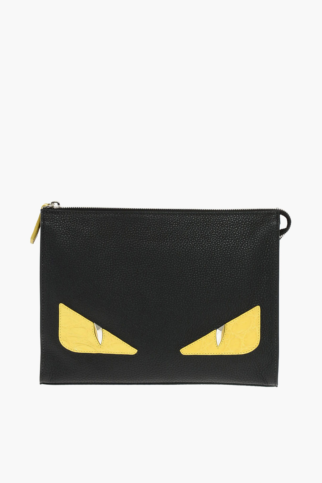 Zipped MONSTER BUGS EYES Leather Clutch