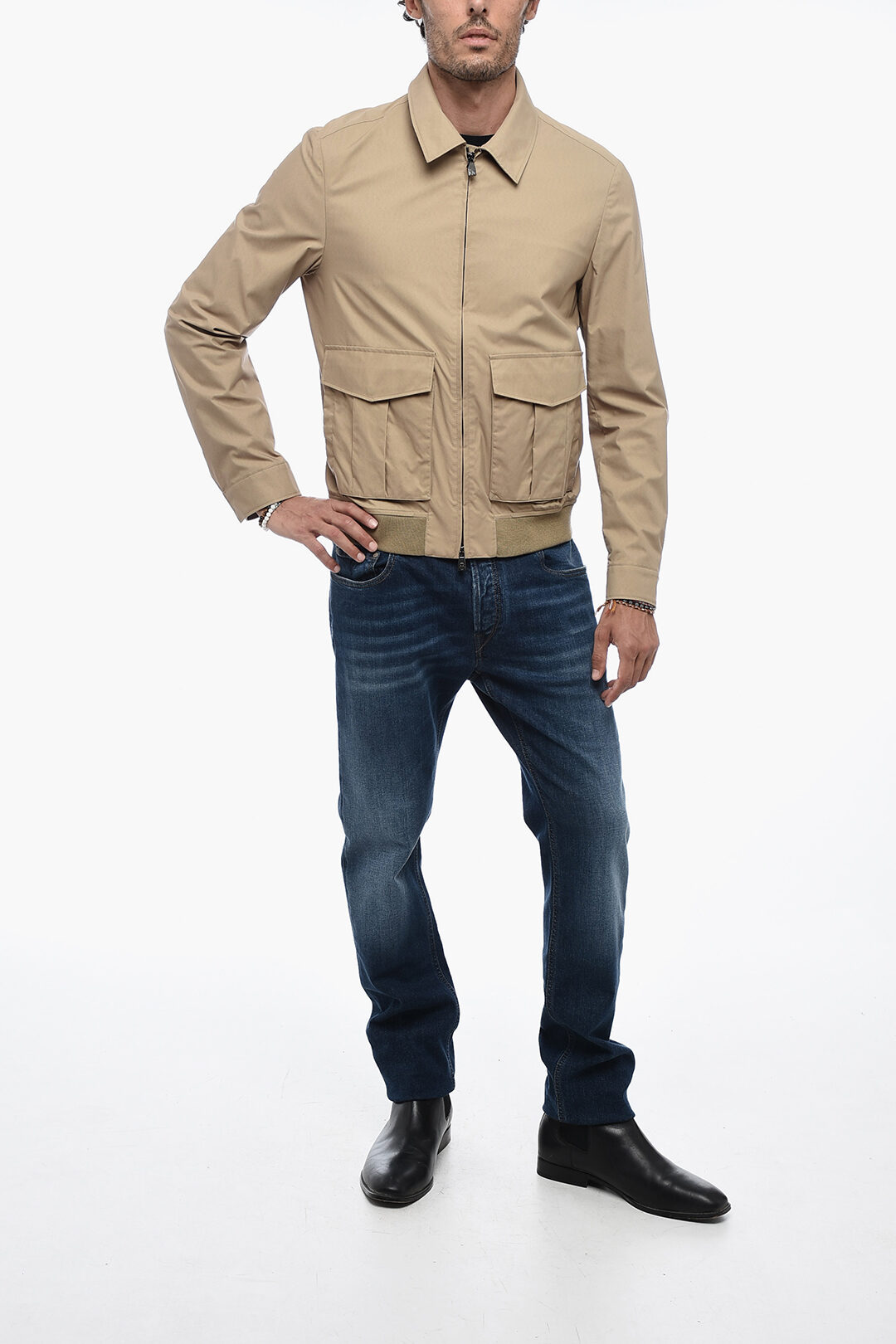 Corneliani Zipped Overshirt with Flap Pockets men - Glamood Outlet
