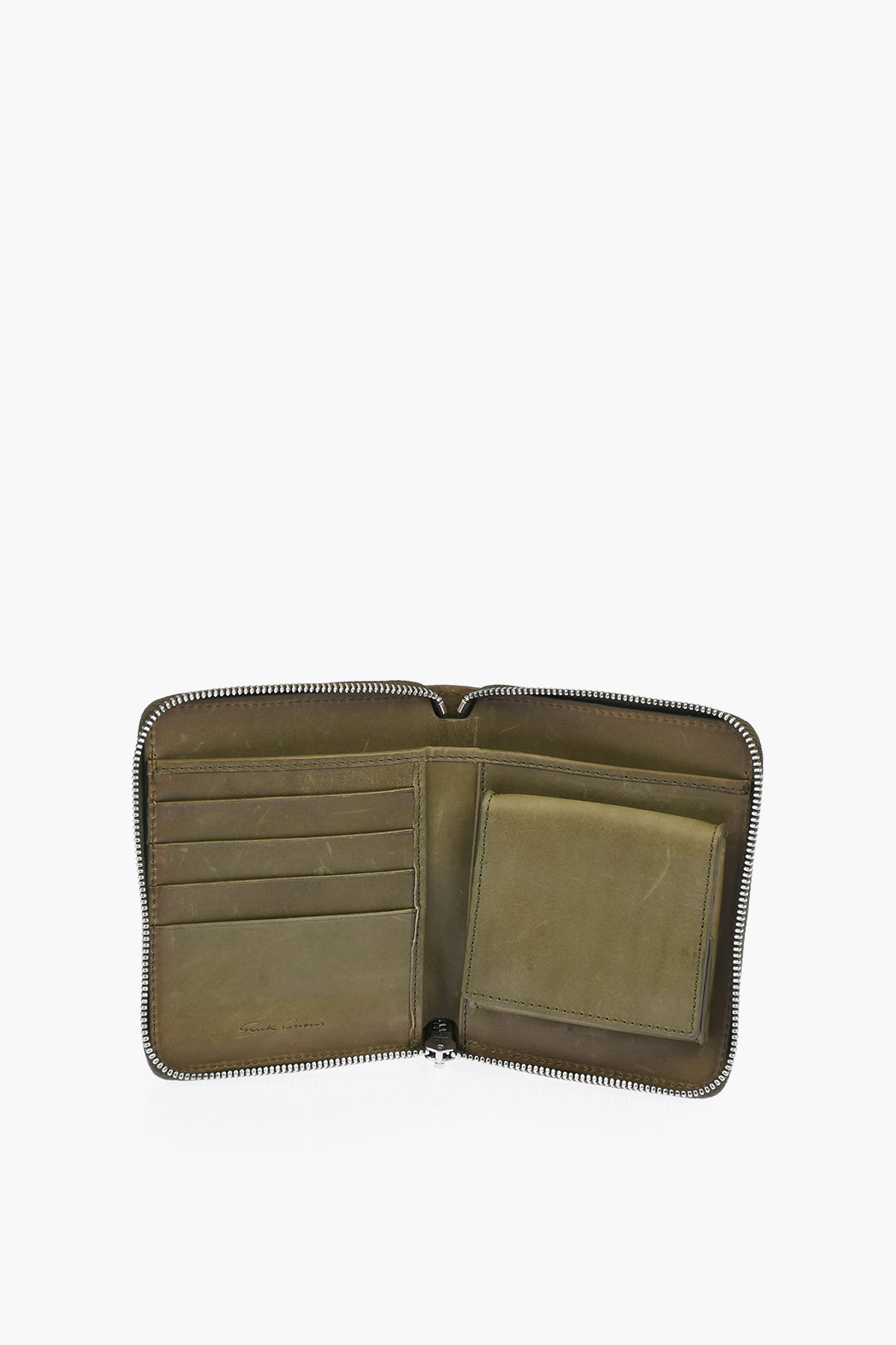 Rick Owens Zipped Python Leather Wallet women - Glamood Outlet