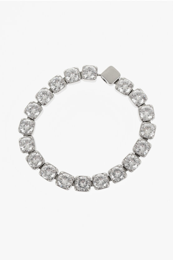 Jil Sander Zircon Bracelet With Engraved Logo