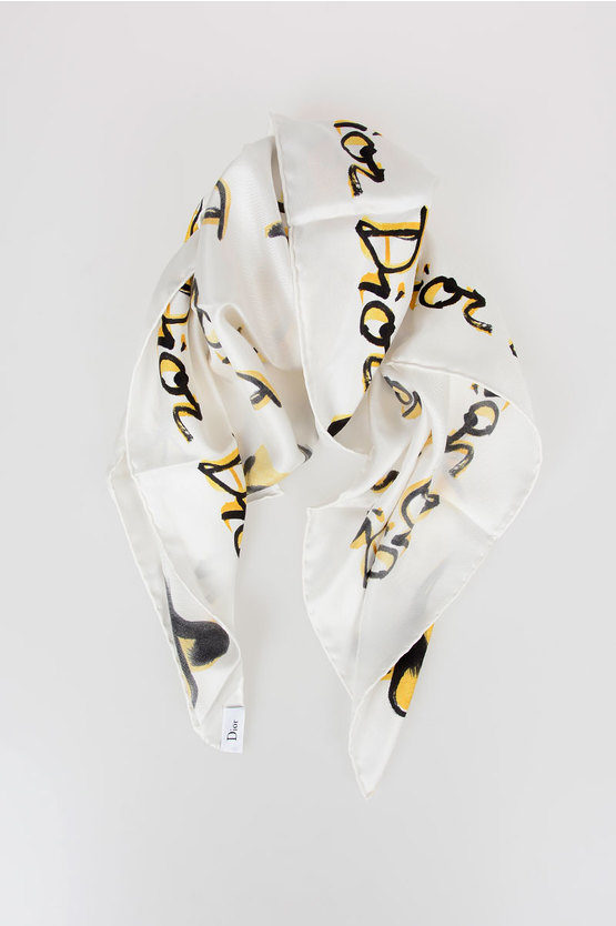 Dior Zodiac Printed Silk Le Capricorne Foulard