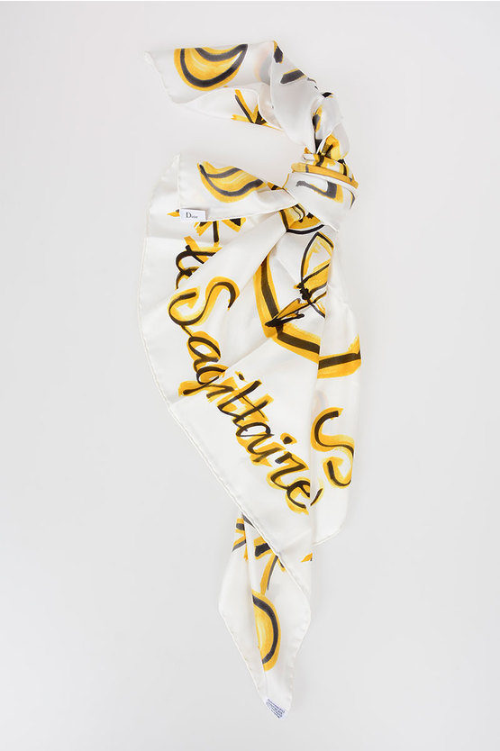 Dior Zodiac Printed Silk Le Sagittaire Foulard