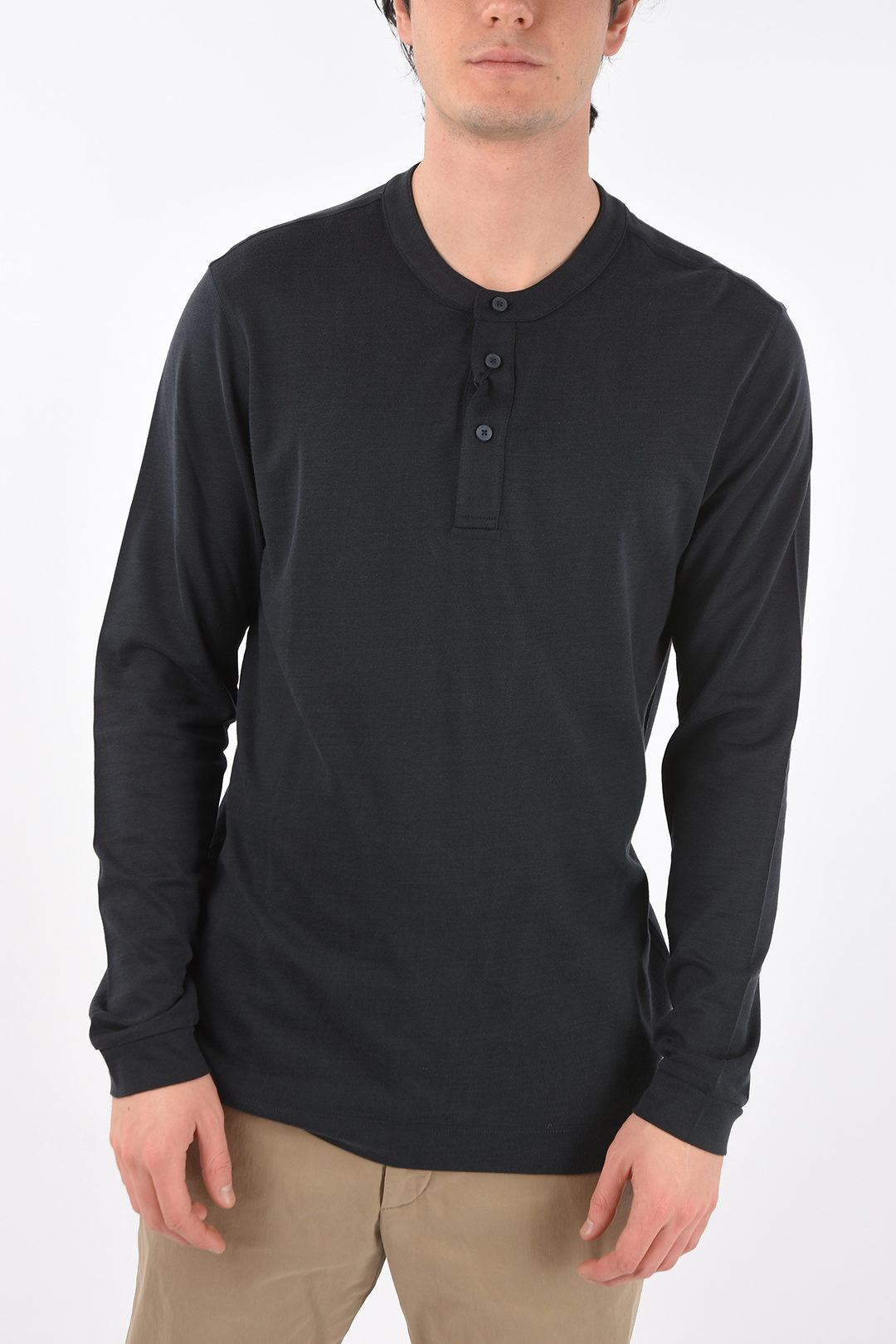 Outlet Diesel men Long Sleeve T-Shirts Black Spring-Summer new - Glamood  Outlet