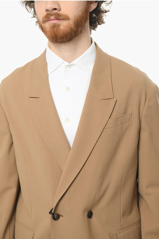 0401~ZZEGNA Wool Pinstriped Suit 7R
