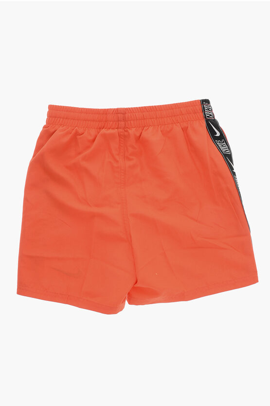 무지 박서 수영복 사이드 로고 밴드