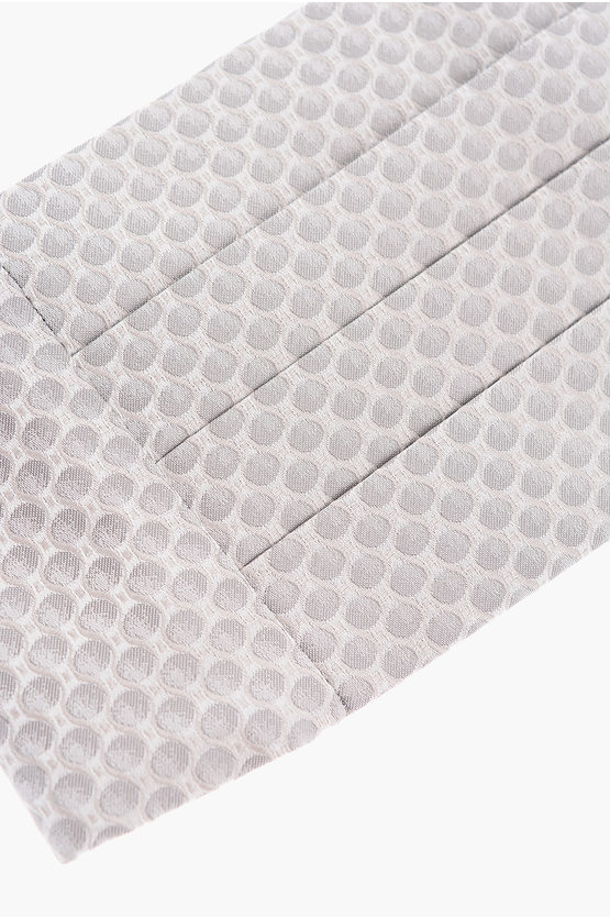 패턴 플리츠 컴머번드