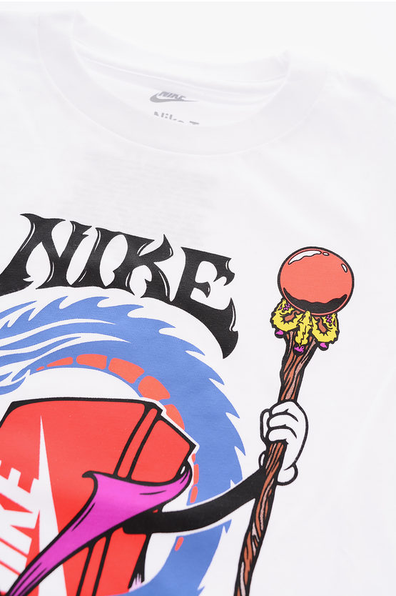 프린트 긴팔 티셔츠